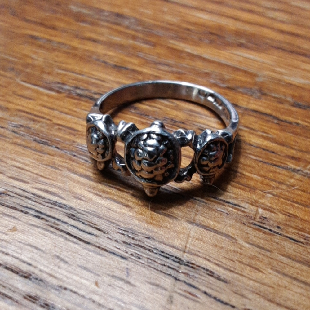 Turtle. 925 Sterling Silver Ring - image 8